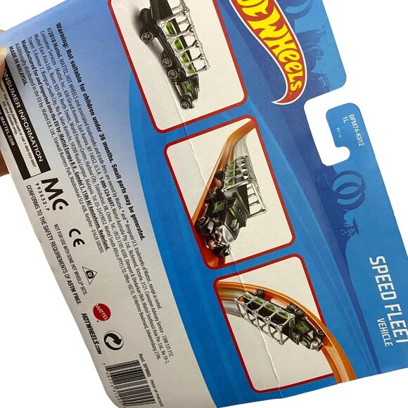 Hot Wheels Speed Fleet Hauler Truck Semi with Trailer Black Green 2018 Mattel - Picture 7 of 10